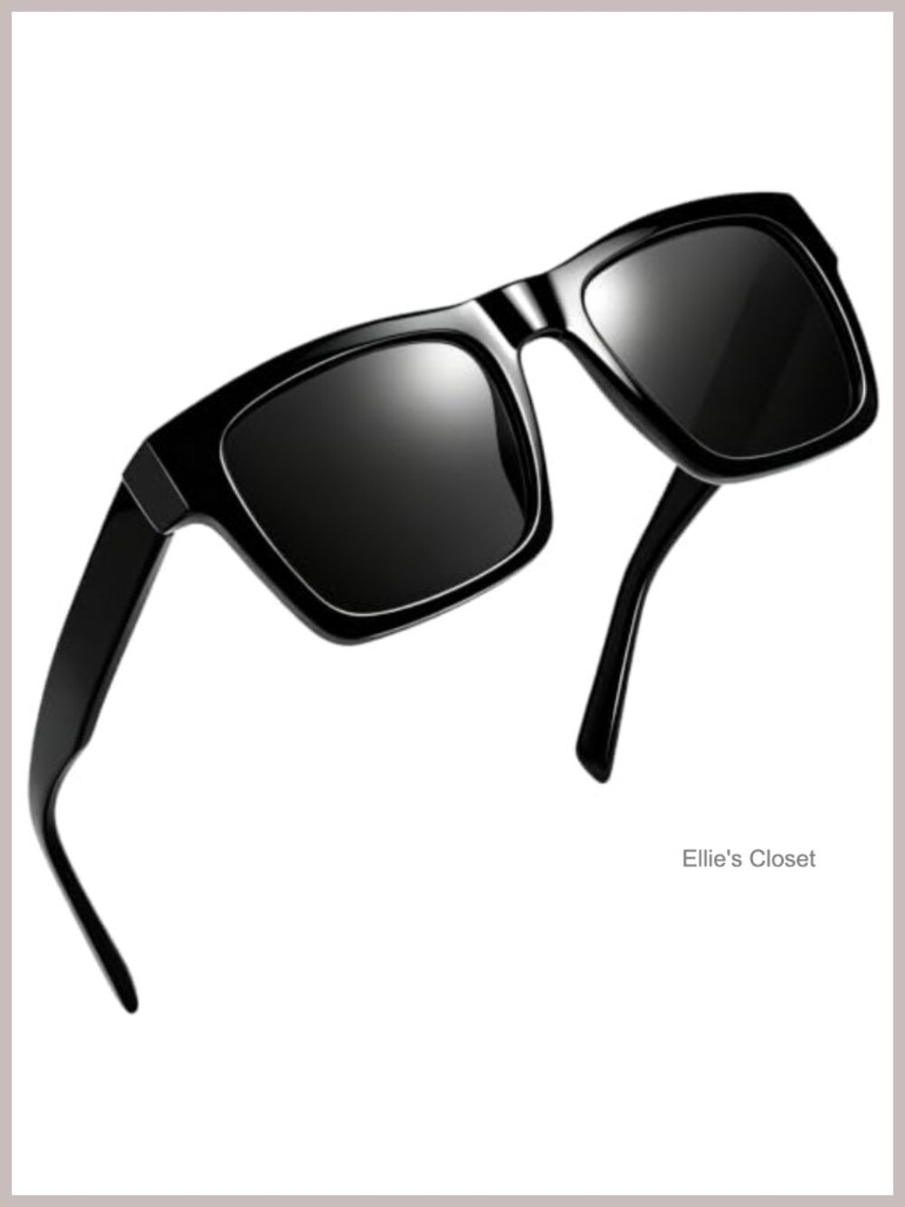 Polarized Square Sunglasses Oversized TR90 Acetate UV400